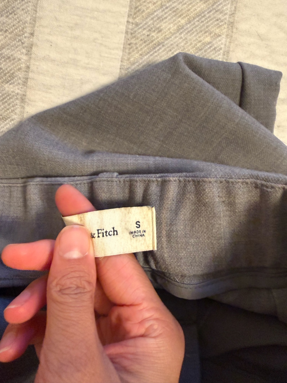 Abercrombie & Fitch Womens Sloane Tailored Pants - Gray